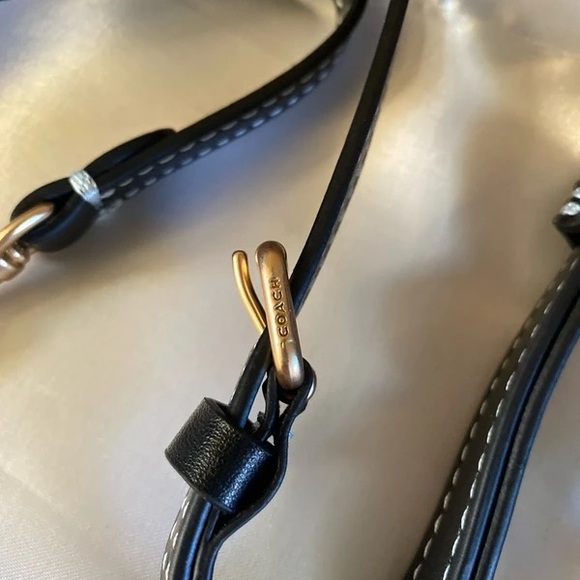Coach Black Mini Bag with Gold Accents - Picture 6 of 9